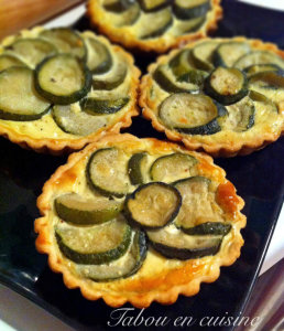 Tartelettes courgette et fromage fines herbes 