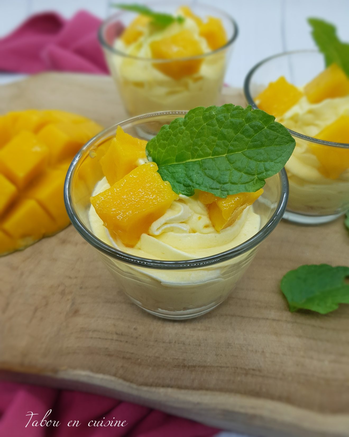 Crème mascarpone mangue Tabou En Cuisine
